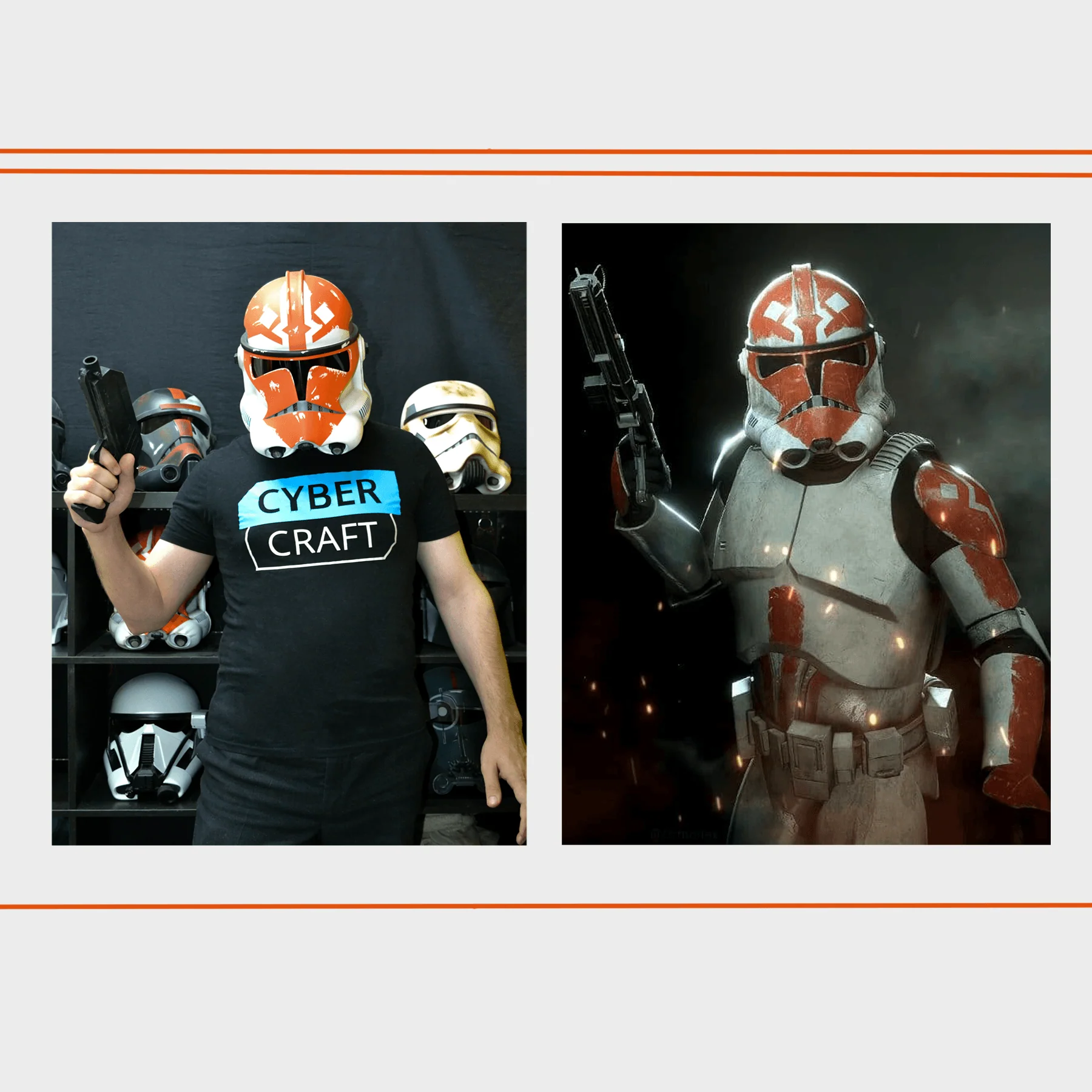 Clone 2 - Ahsoka Cracked Helmet - Image 3