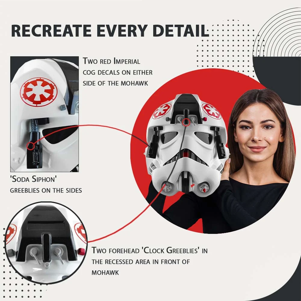 AT-AT Driver Helmet - White - Image 3