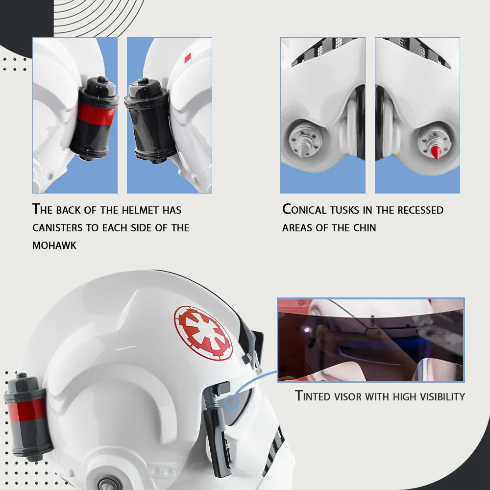 AT-AT Driver Helmet - White - Image 4