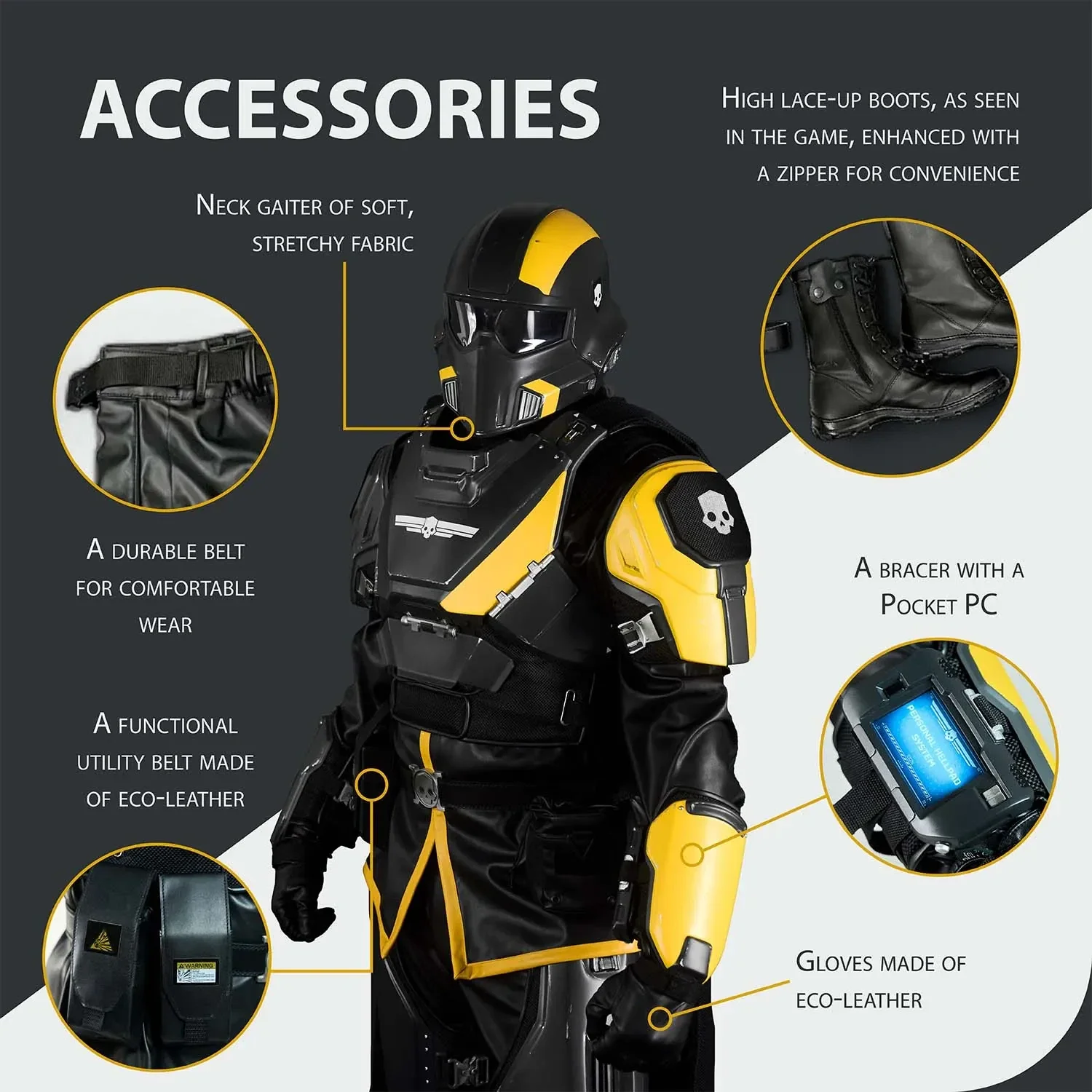 Helldivers B-01 Cosplay Costume - Left Line - Image 7