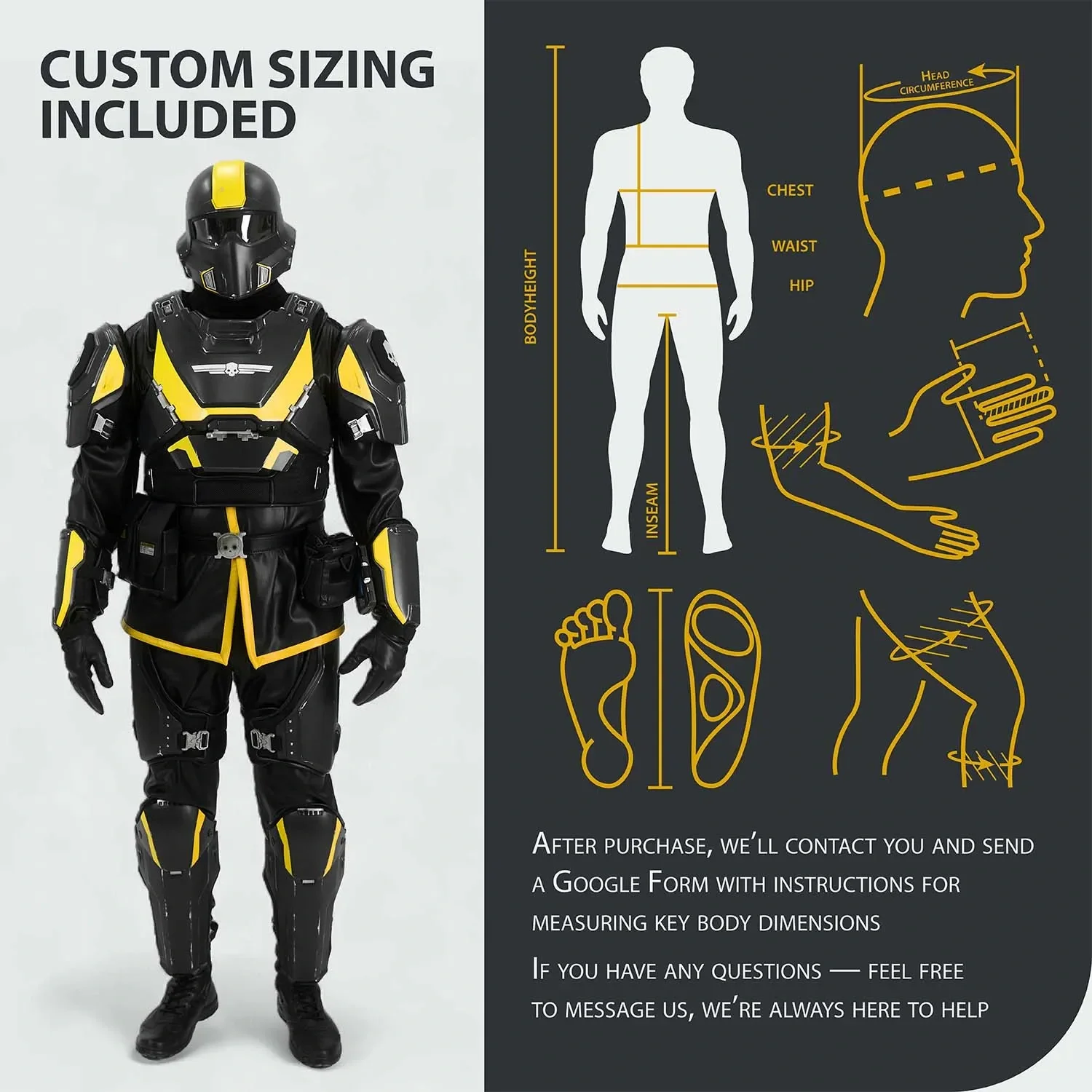 Helldivers B-01 Cosplay Costume - Left Line - Image 8