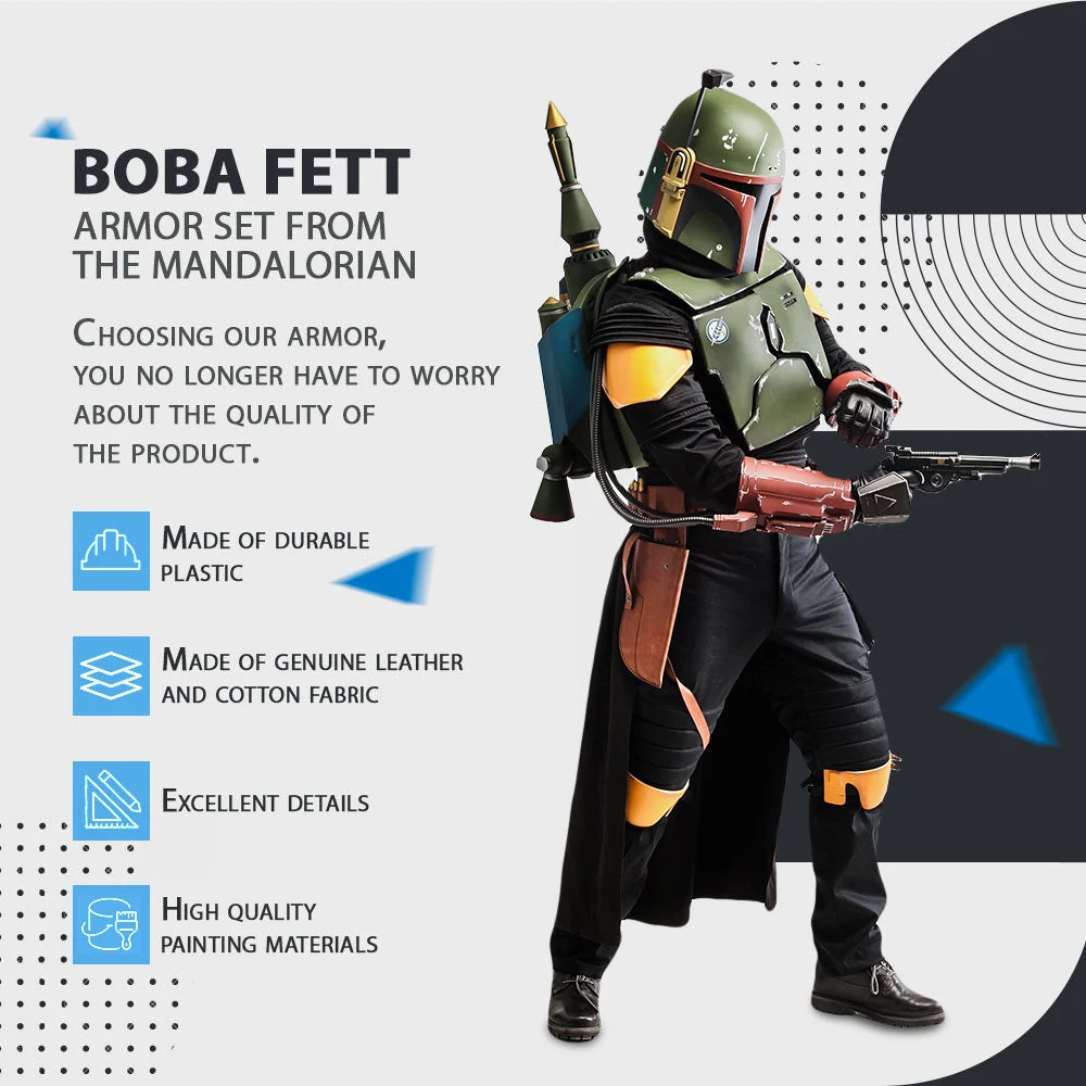 Boba Fett Cosplay Armor Costume - Image 3