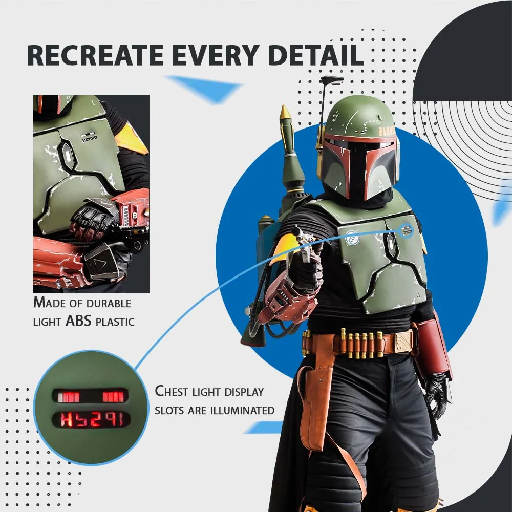 Boba Fett Cosplay Armor Costume - Image 4