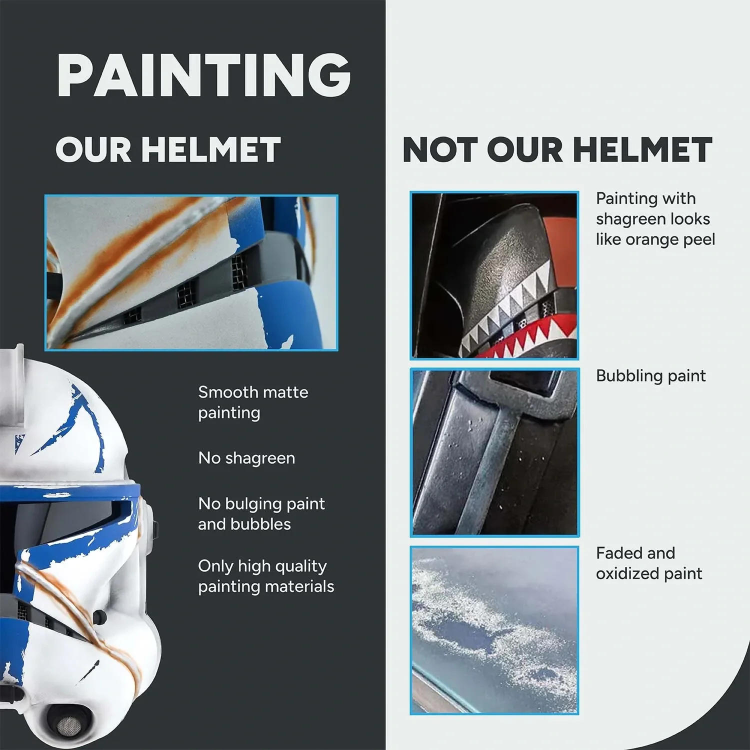 Captain Rex Realistic 501 Legion Helmet - Image 8