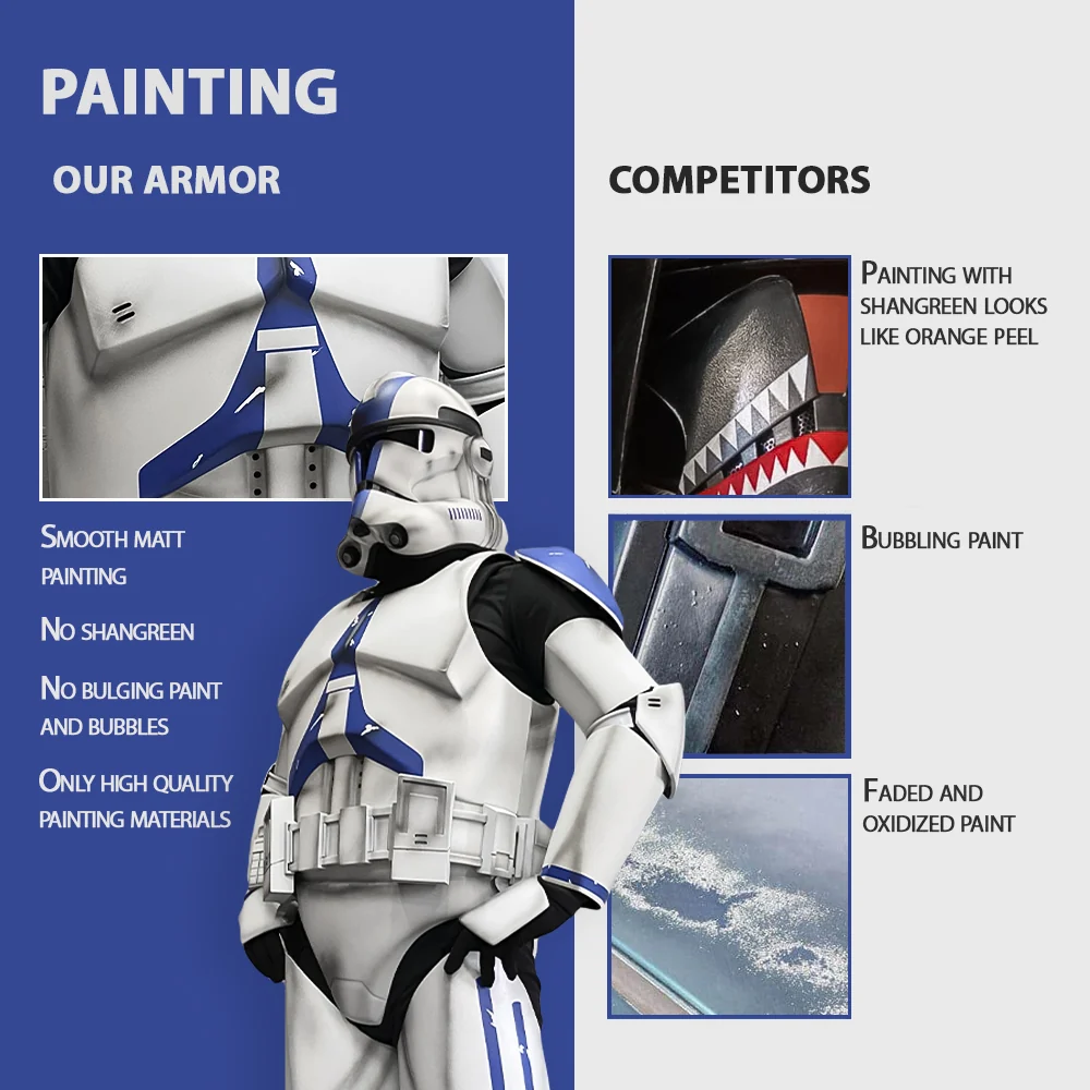 Clone 501 Damage Cosplay Armor Costume - Image 7