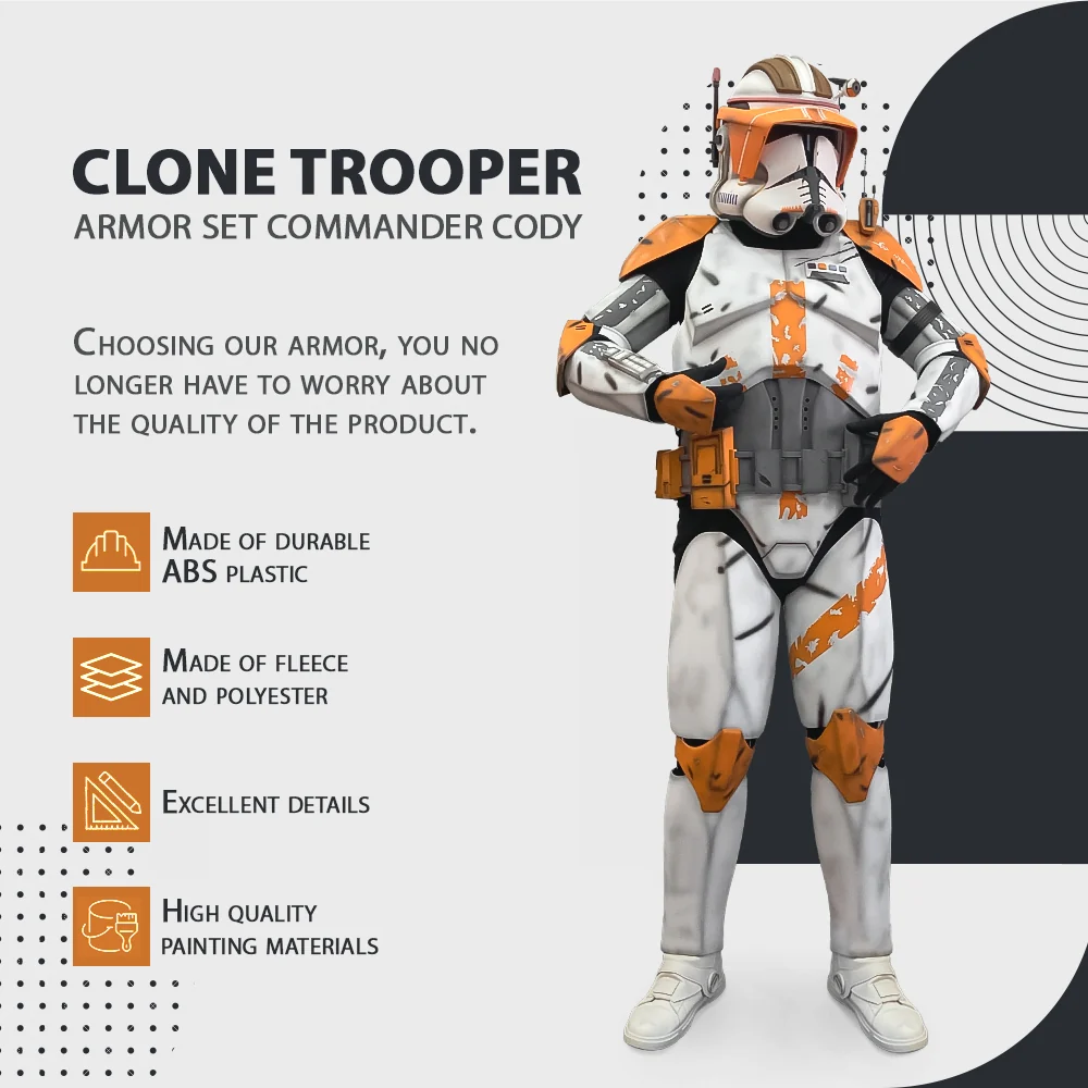 Commander Cody Clone Trooper Cosplay Armor Costume - Image 4