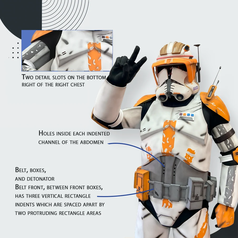 Commander Cody Clone Trooper Cosplay Armor Costume - Image 7