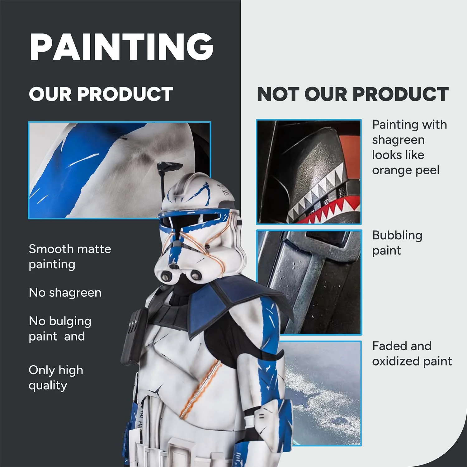 Captain Rex Realistic Clone Trooper Cosplay Armor Costume - Image 6