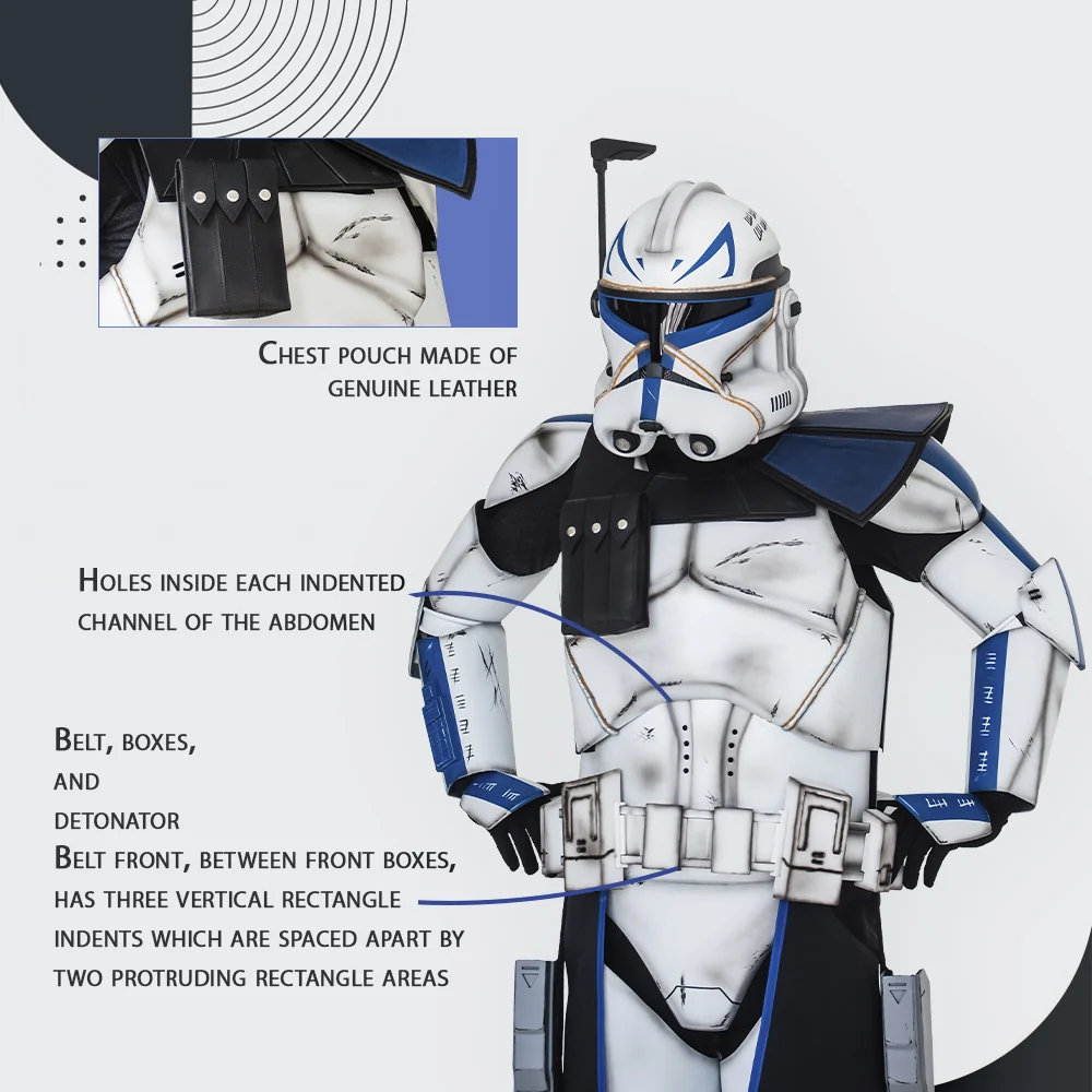 Captain Rex Clone Trooper Cosplay Armor Costume - Image 4