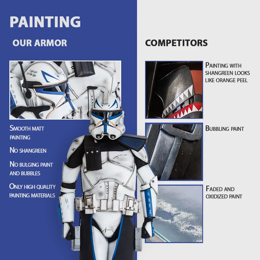 Captain Rex Clone Trooper Cosplay Armor Costume - Image 7