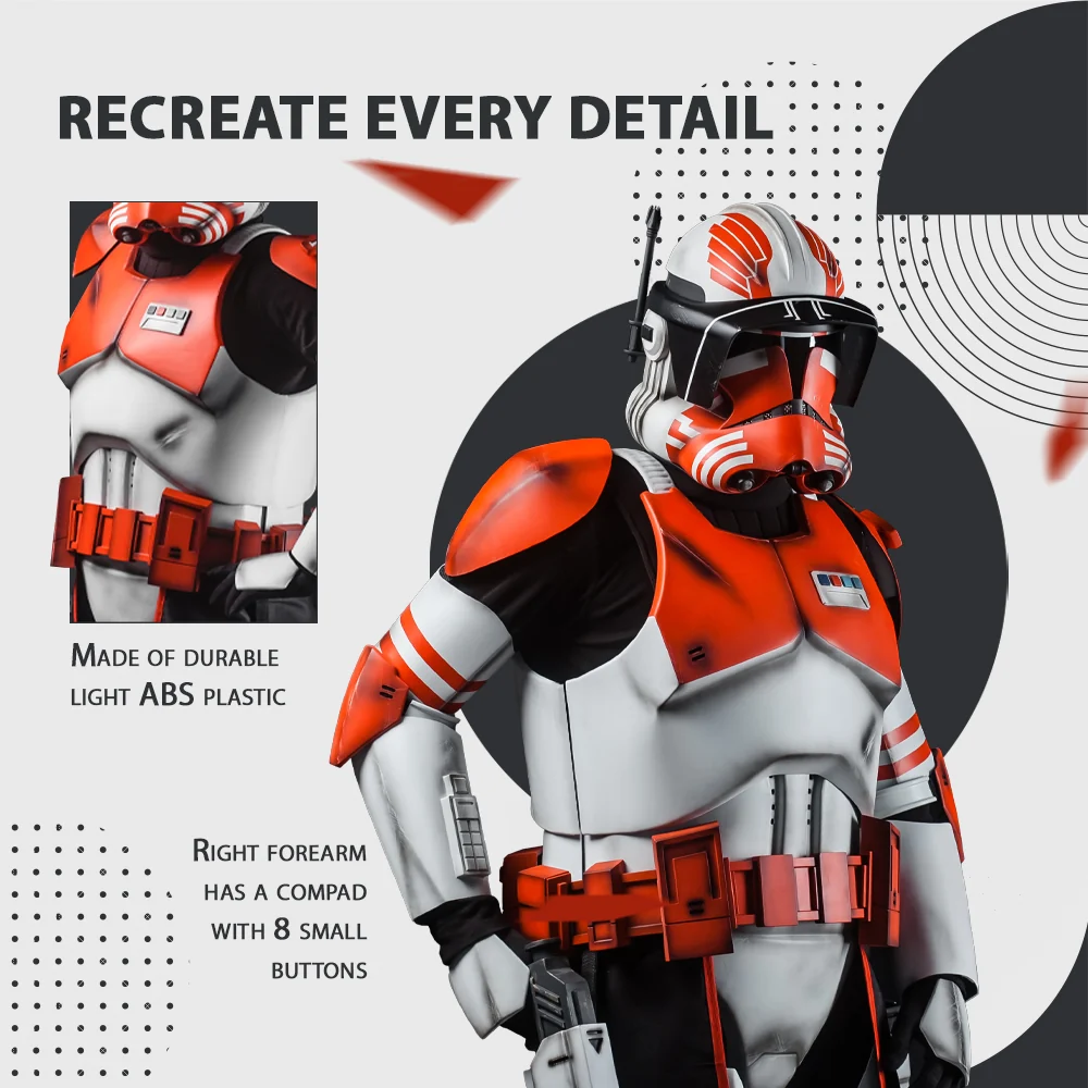 Commander Thorn Clone Trooper Cosplay Armor Costume - Image 3