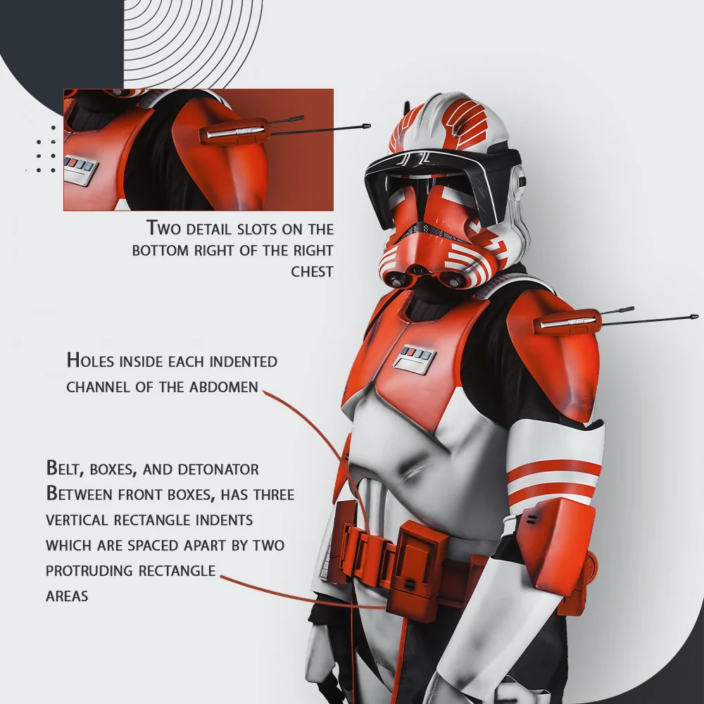 Commander Thorn Clone Trooper Cosplay Armor Costume - Image 4