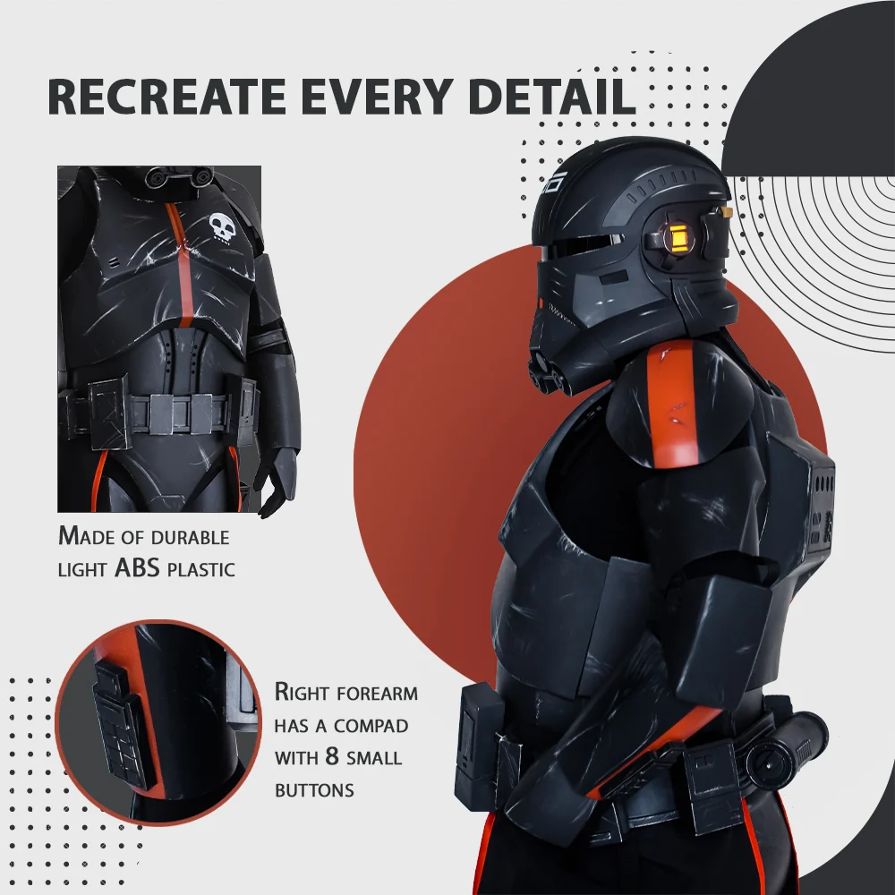 Echo Bad Batch Clone Trooper Cosplay Armor Costume - Image 3