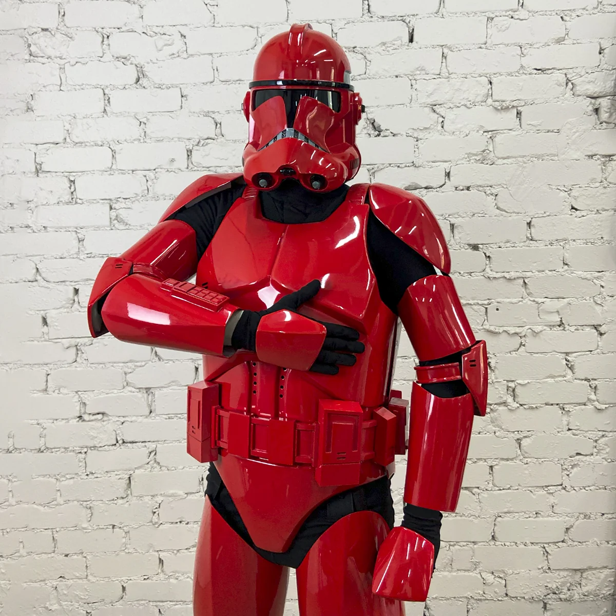 Red Clone Trooper Cosplay Armor Costume - Image 3