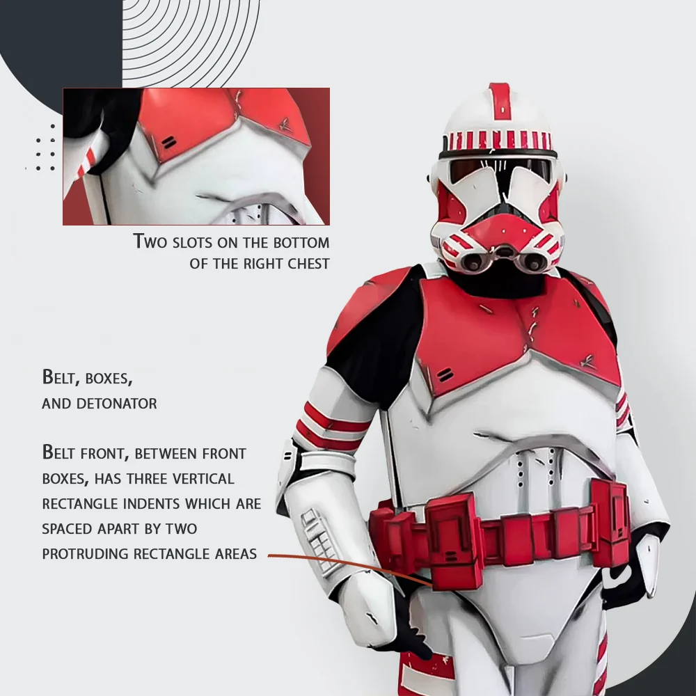 Shock Clone Trooper Cosplay Armor Costume - Image 4