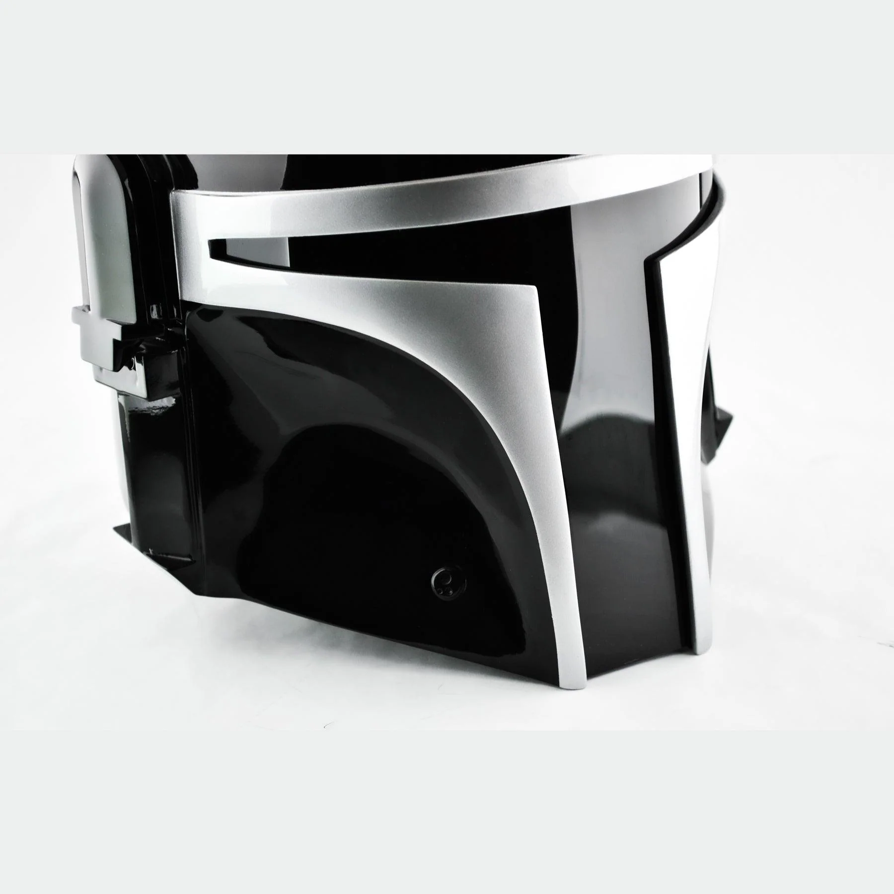 Jango - Black Silver Helmet with LED - Image 12