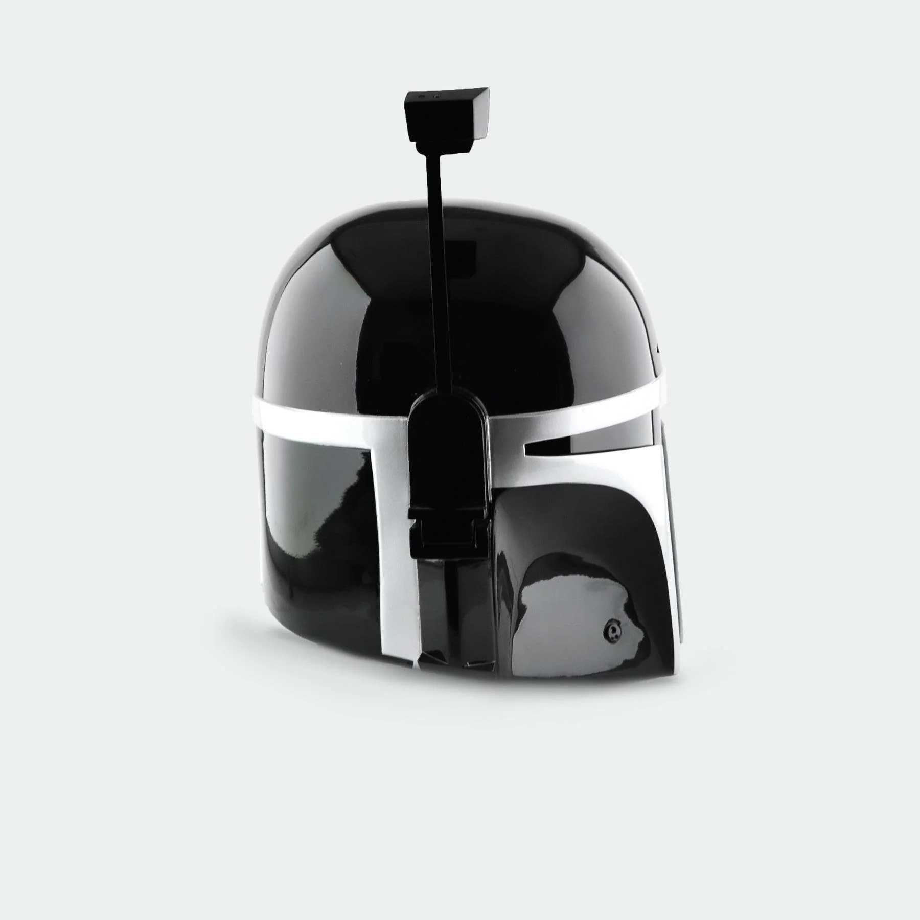 Jango - Black Silver Helmet with LED - Image 9