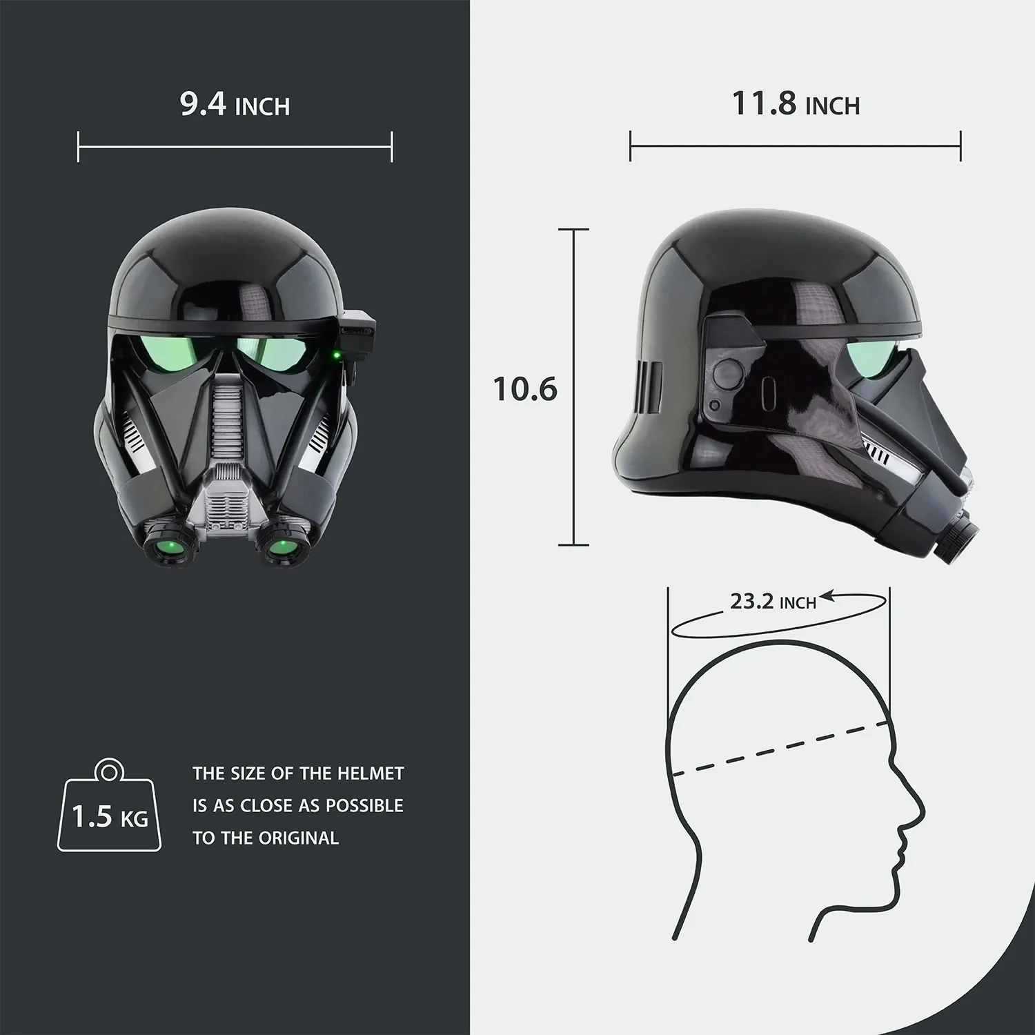 Death Trooper Helmet with LED - Image 14
