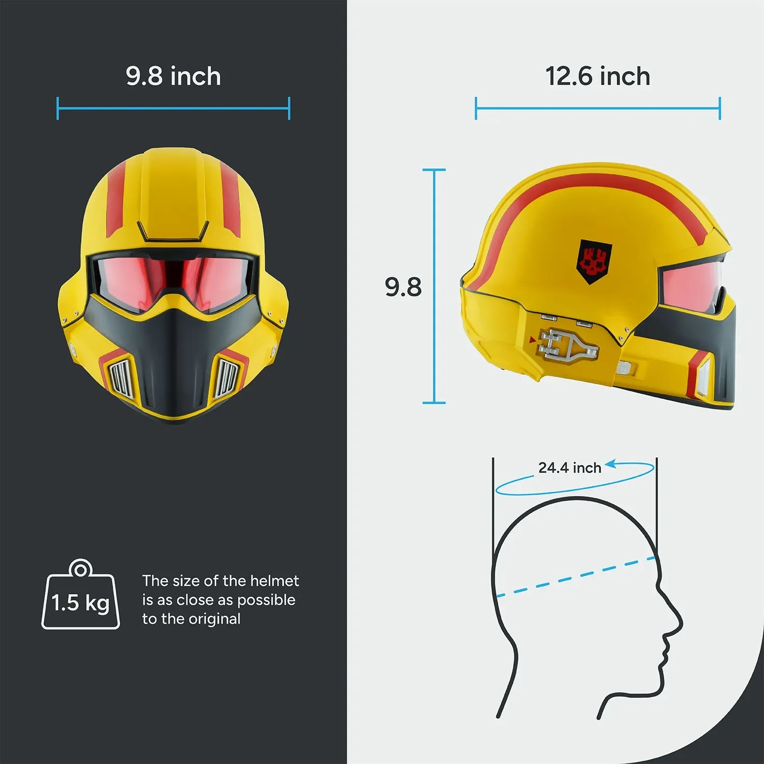 Helldivers 2 B-01 Helmet - Chaosdiver Gold Eagle - Image 12