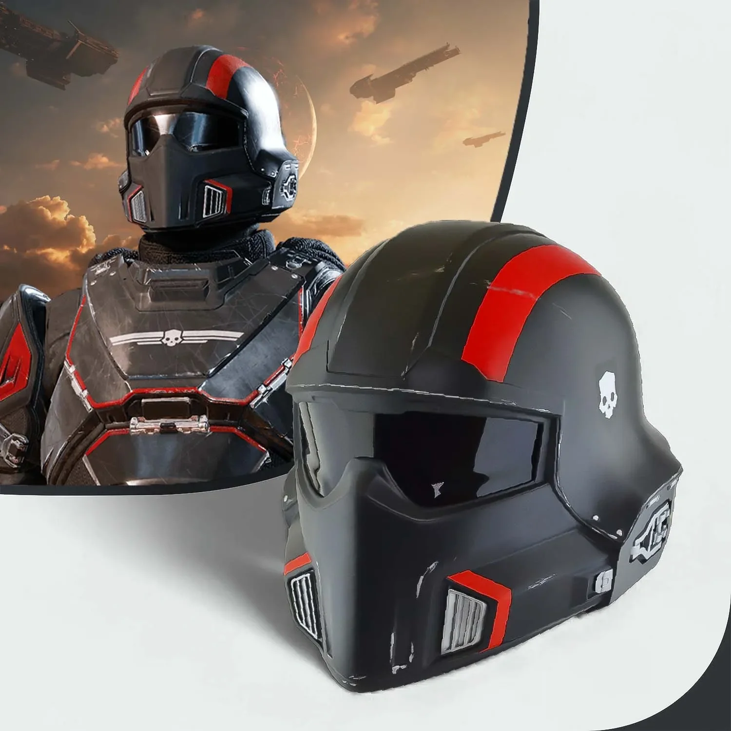 Helldivers 2 B-01 Tactical - Red Helmet - Image 7
