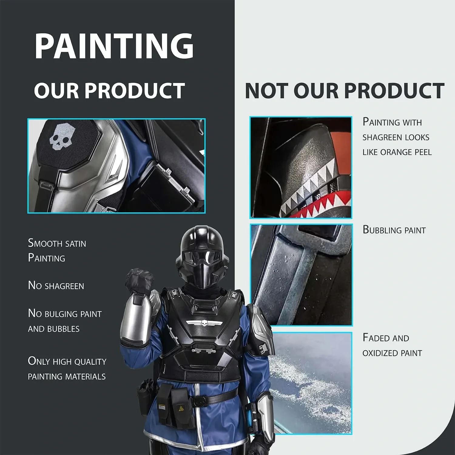 Helldivers 2 B-22 Black Costume - Image 6