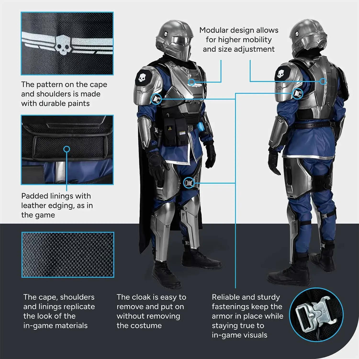 Helldivers 2 B-22 Model Citizen Costume - Image 5