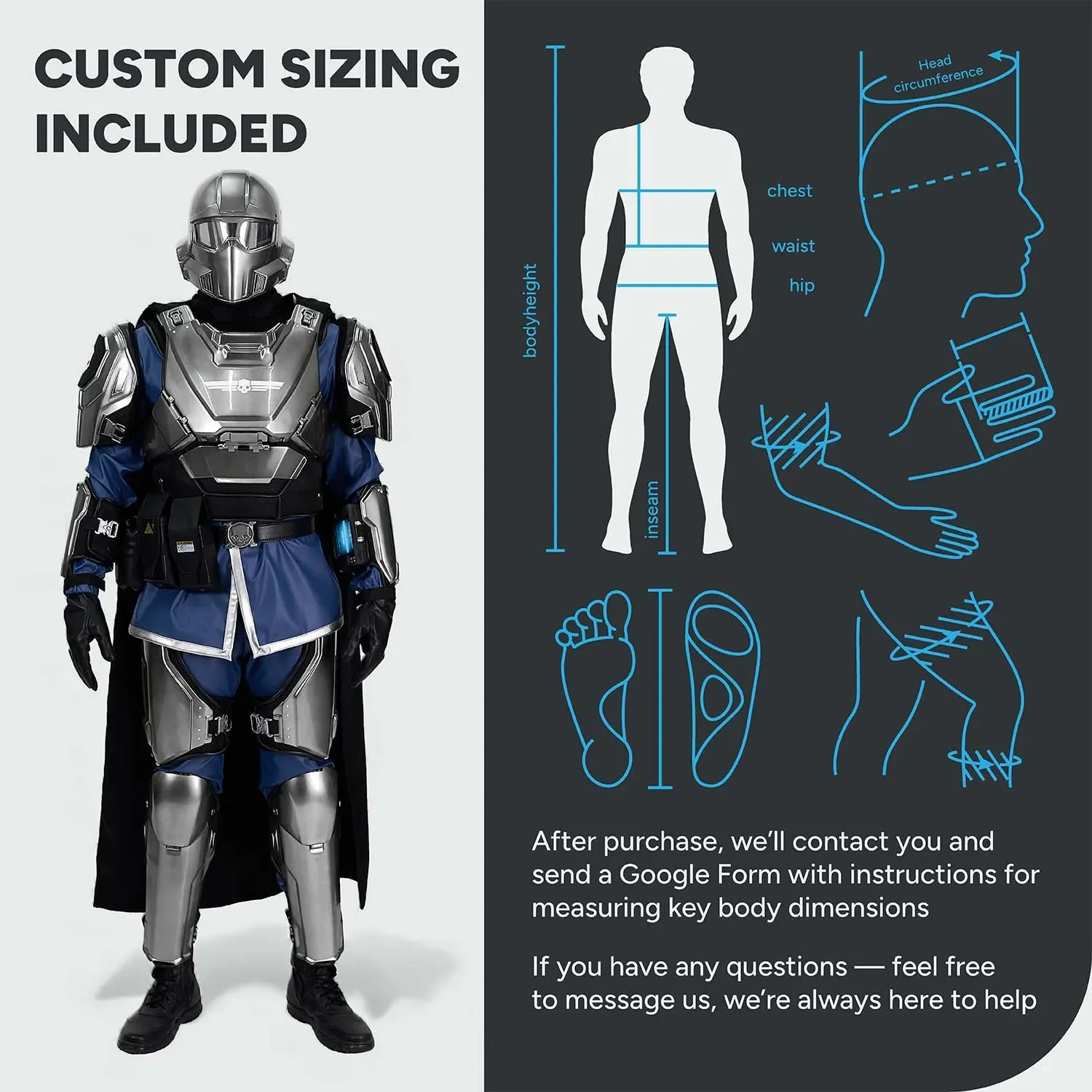 Helldivers 2 B-22 Model Citizen Costume - Image 8