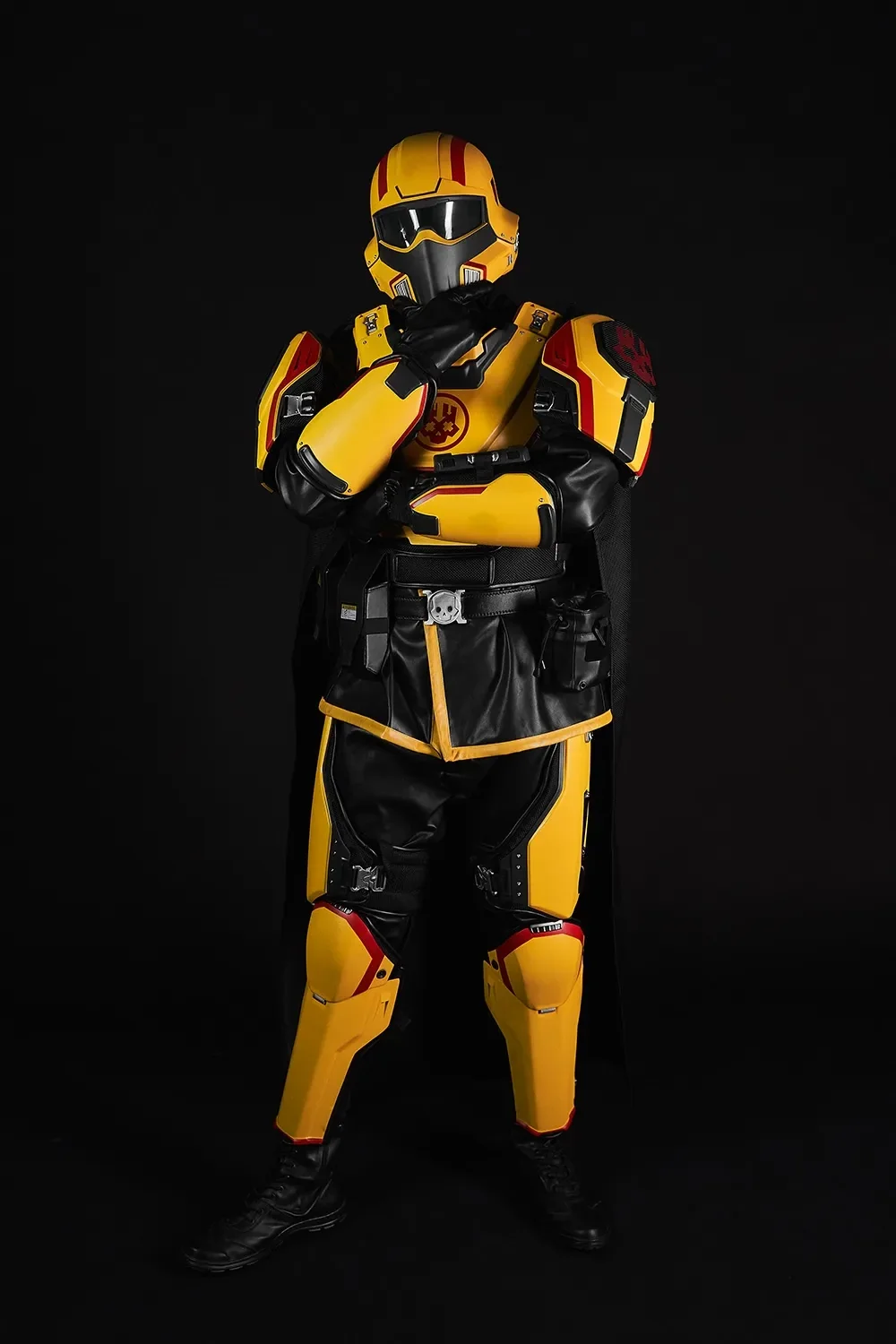 Helldivers 2 Chaosdiver Gold Eagle Cosplay Costume - Image 15