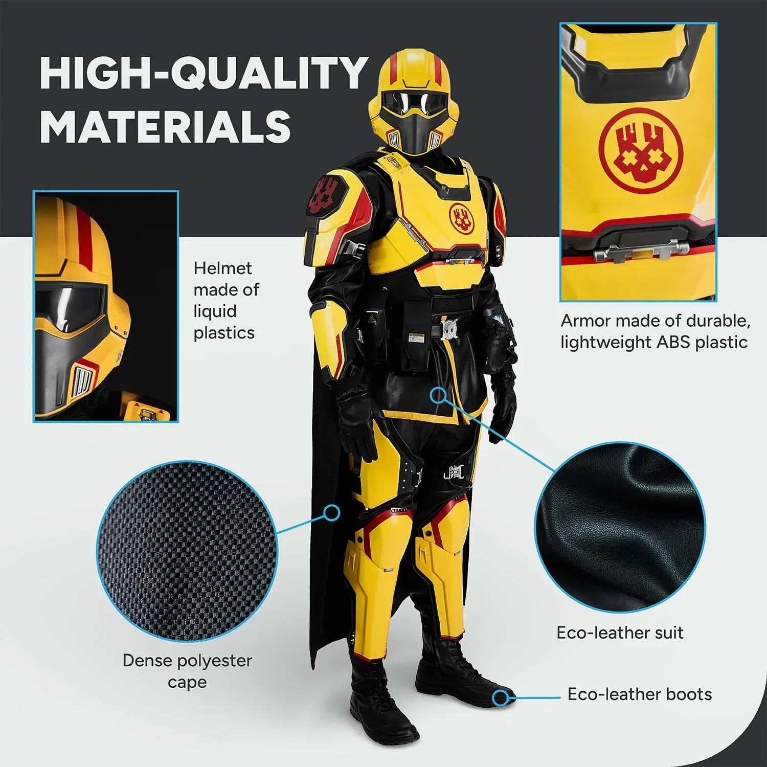 Helldivers 2 Chaosdiver Gold Eagle Cosplay Costume - Image 2