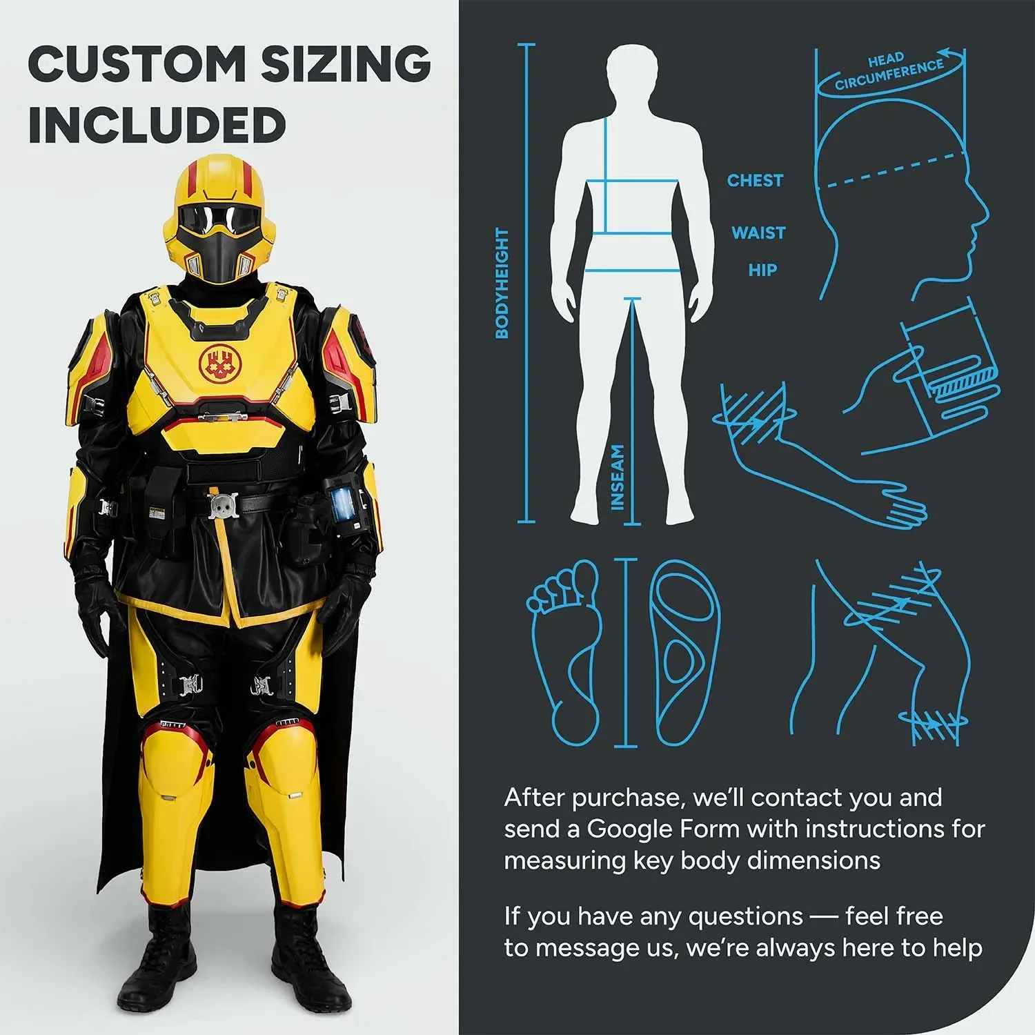 Helldivers 2 Chaosdiver Gold Eagle Cosplay Costume - Image 7