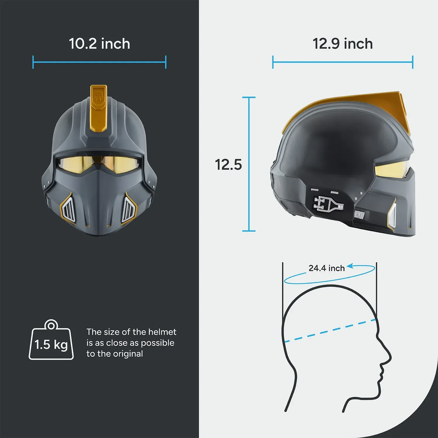 Helldivers 2 DP-40 Hero of The Federation Helmet - Image 12