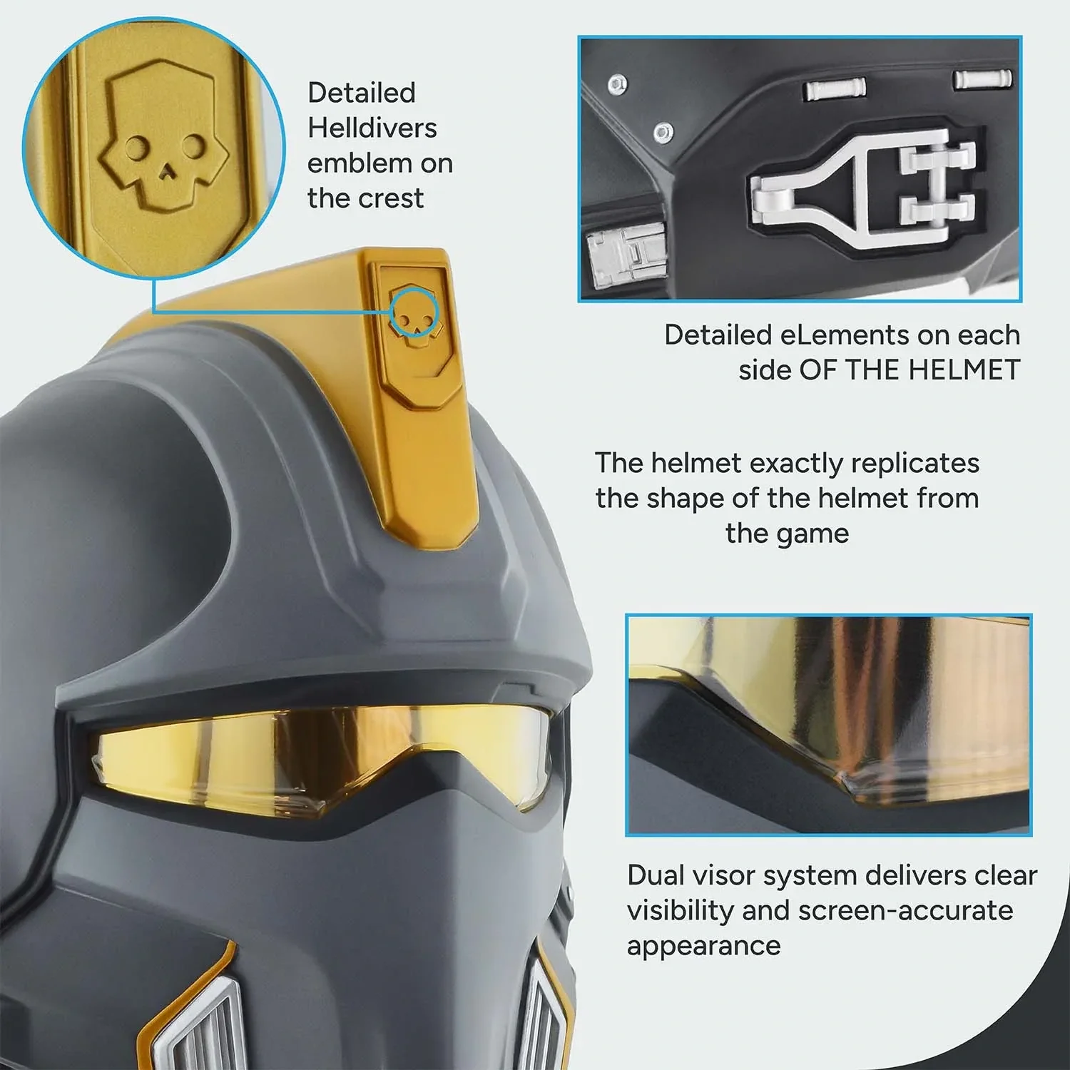 Helldivers 2 DP-40 Hero of The Federation Helmet - Image 8