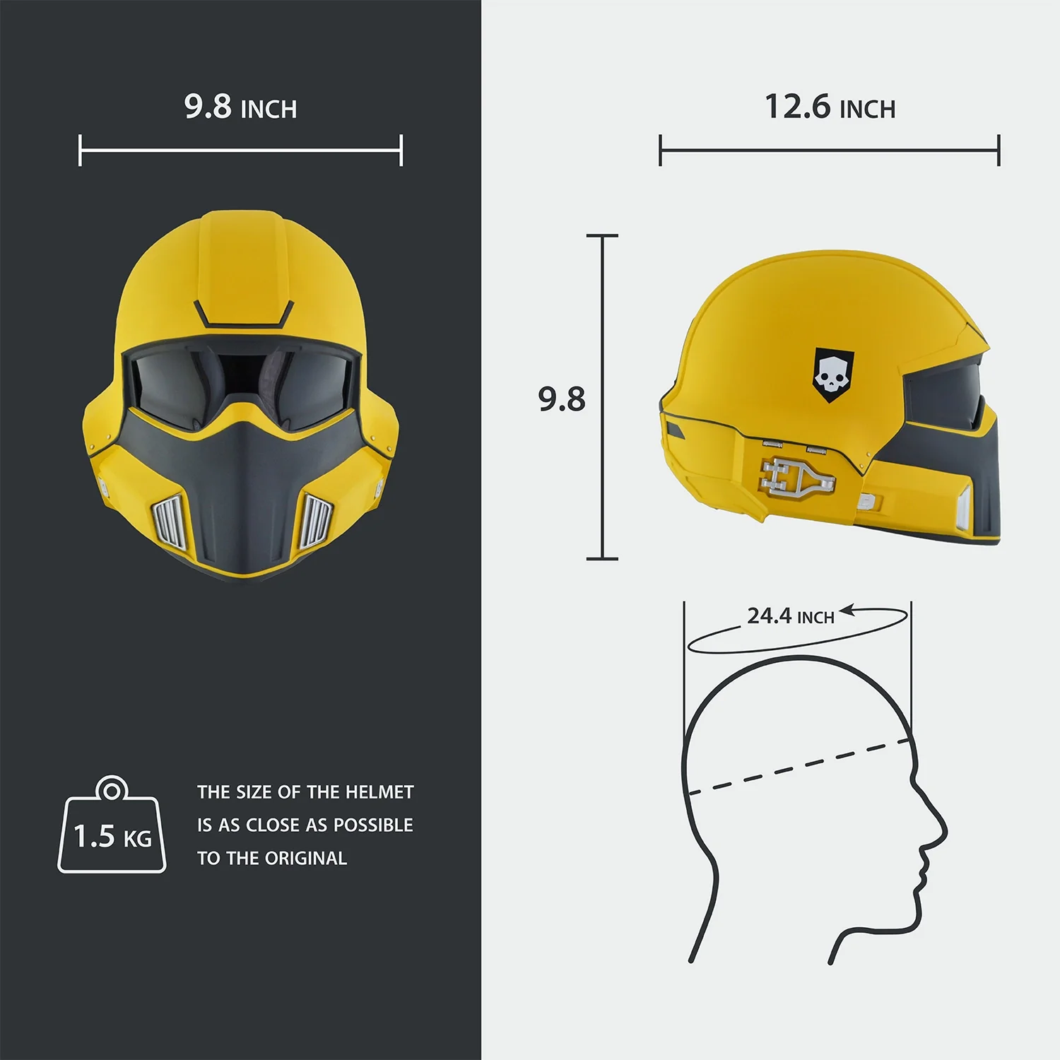 Helldivers 2 TR-40 Gold Eagle Helmet - Image 13