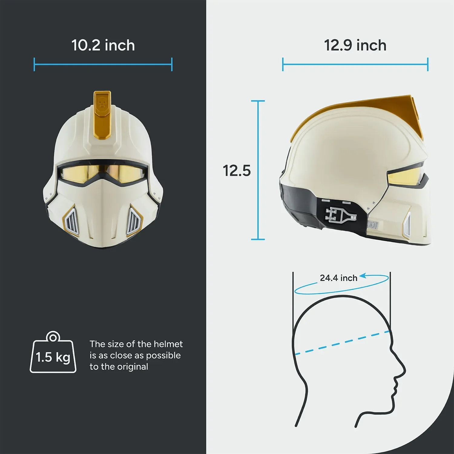 Helldivers 2 TR-9 Cavalier of Democracy Helmet - Image 12