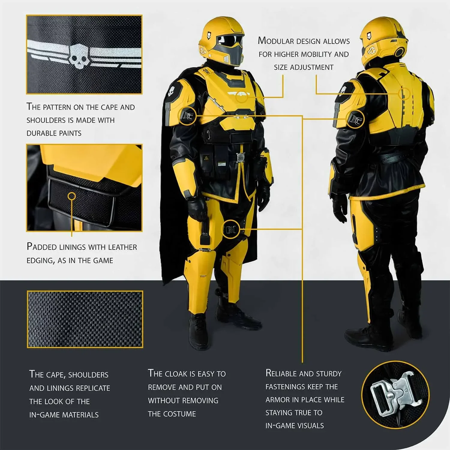 Helldivers Cosplay Costume - TR-40 Gold Eagle - Image 5