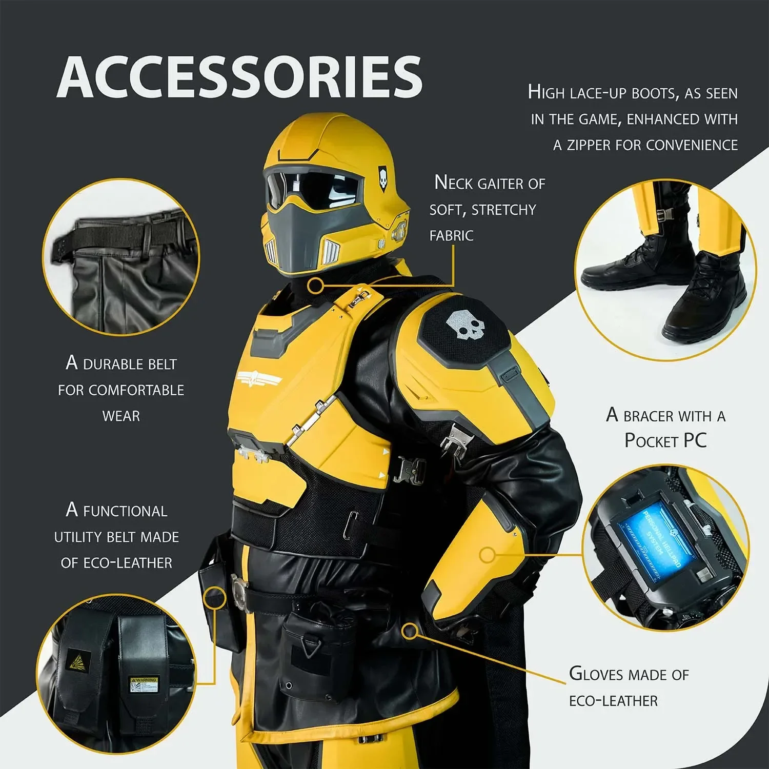 Helldivers Cosplay Costume - TR-40 Gold Eagle - Image 7