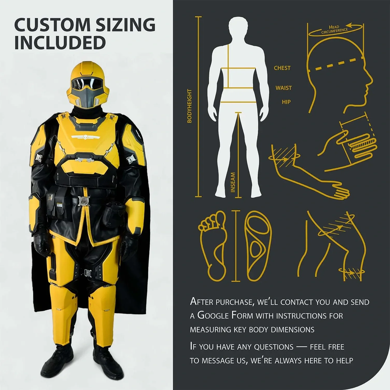 Helldivers Cosplay Costume - TR-40 Gold Eagle - Image 9