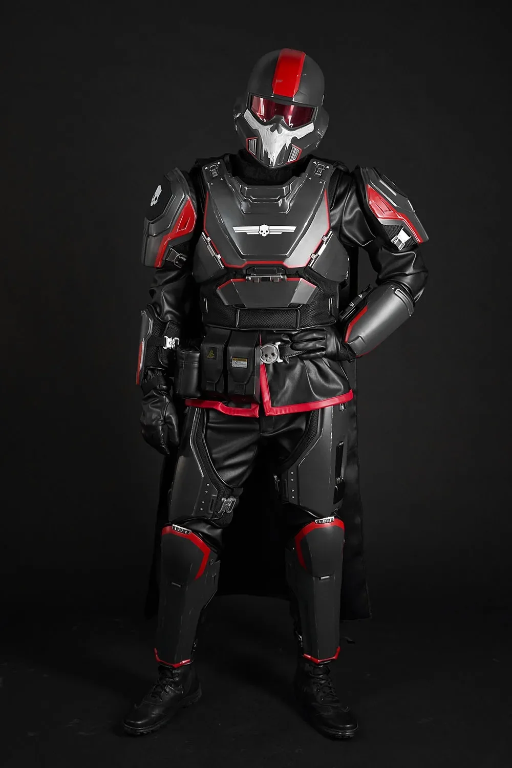Helldivers B-01 Cosplay Costume - Red - Image 11