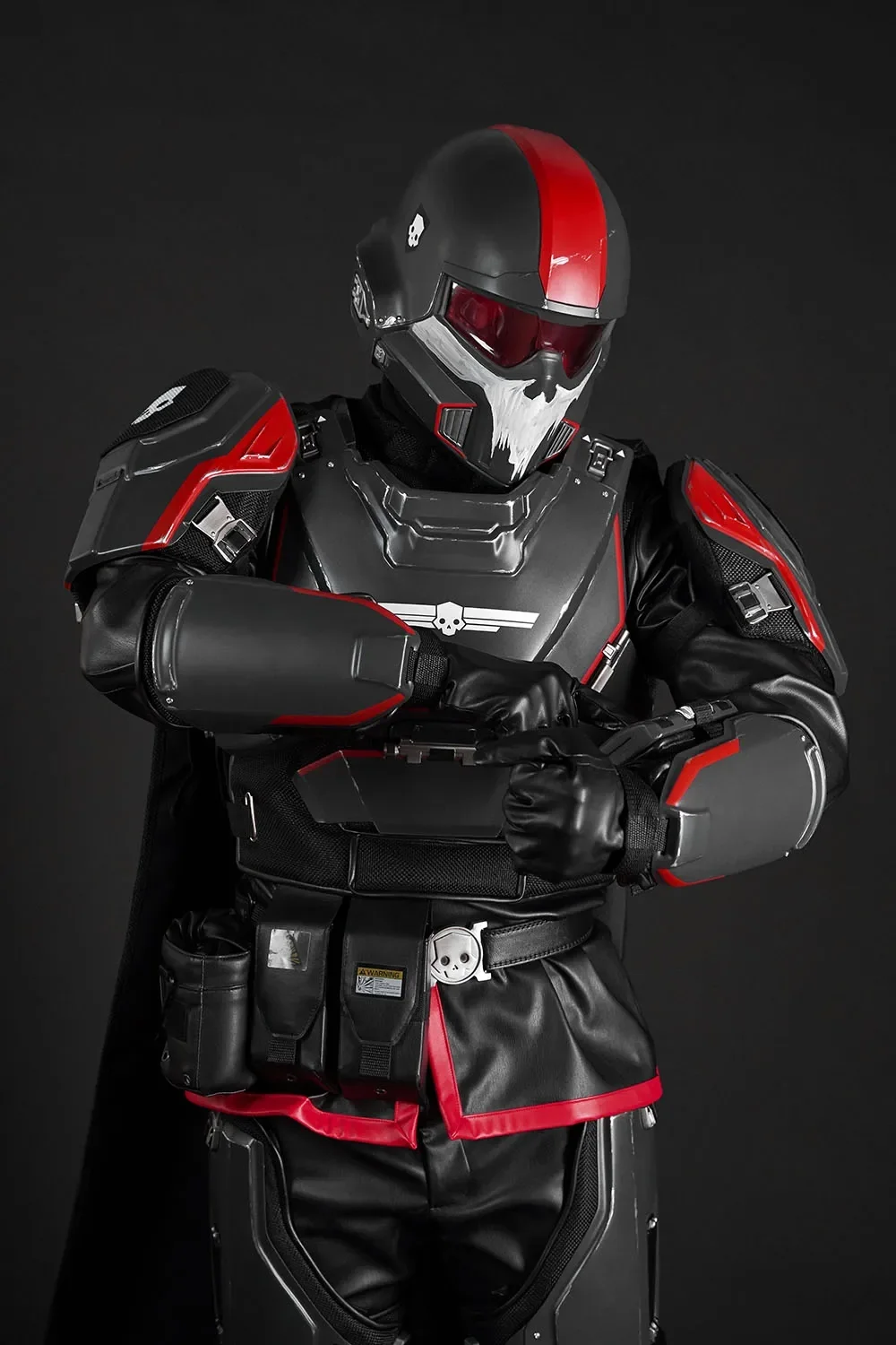 Helldivers B-01 Cosplay Costume - Red - Image 13