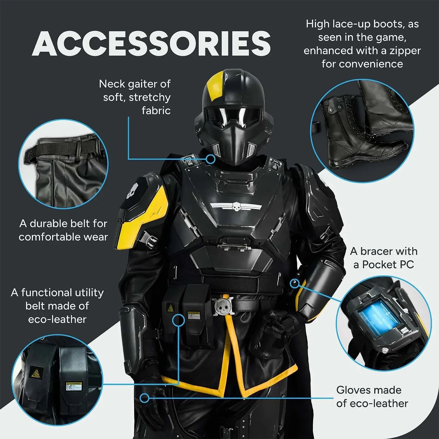 Helldivers B-01 Cosplay Costume - Right Line - Image 7