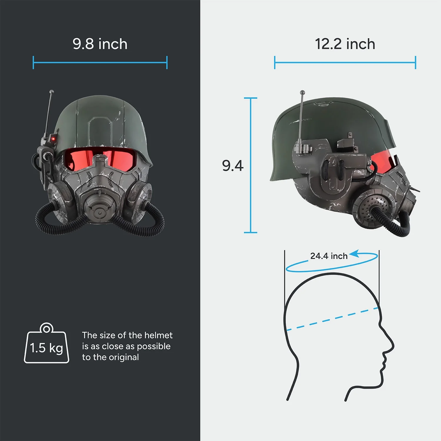 NCR Elite Riot Gear Helmet - Image 12