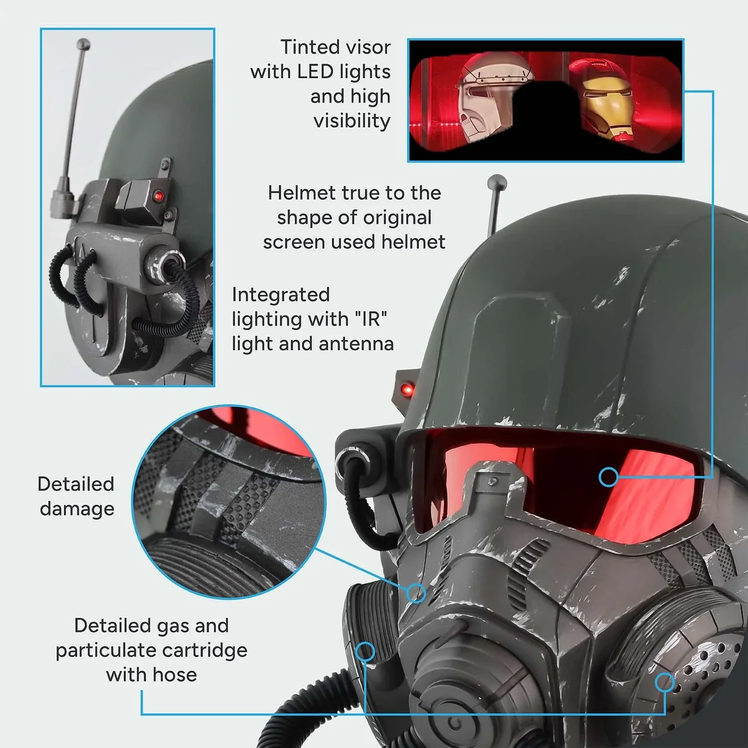 NCR Elite Riot Gear Helmet - Image 8