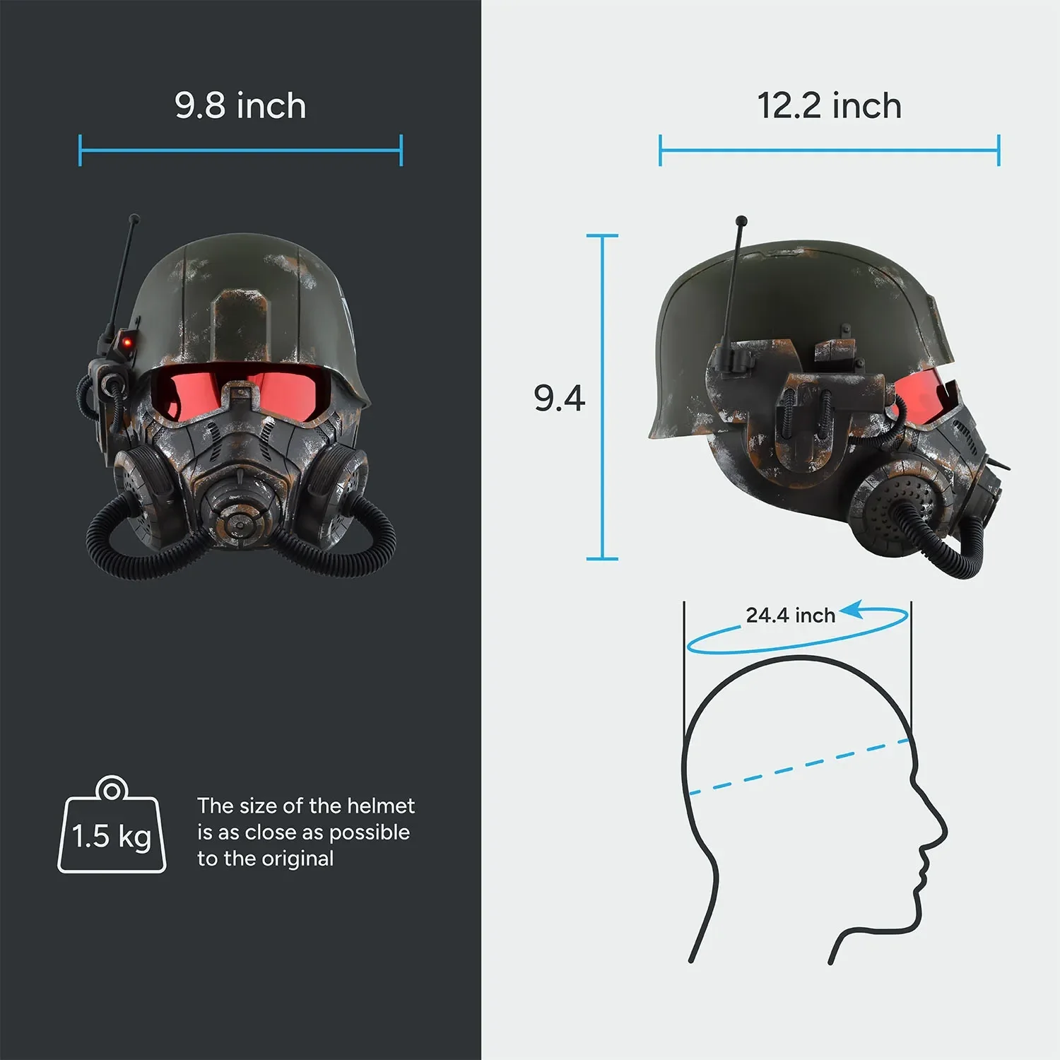 NCR Elite Riot Gear Realistic Helmet - Image 12