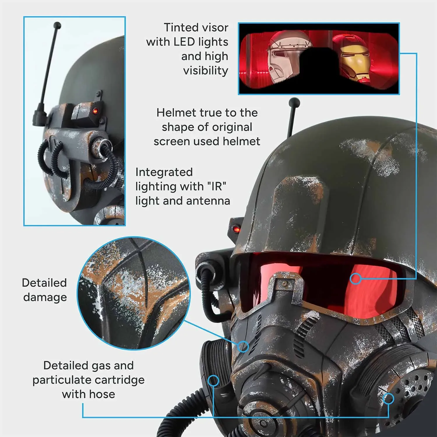 NCR Elite Riot Gear Realistic Helmet - Image 8