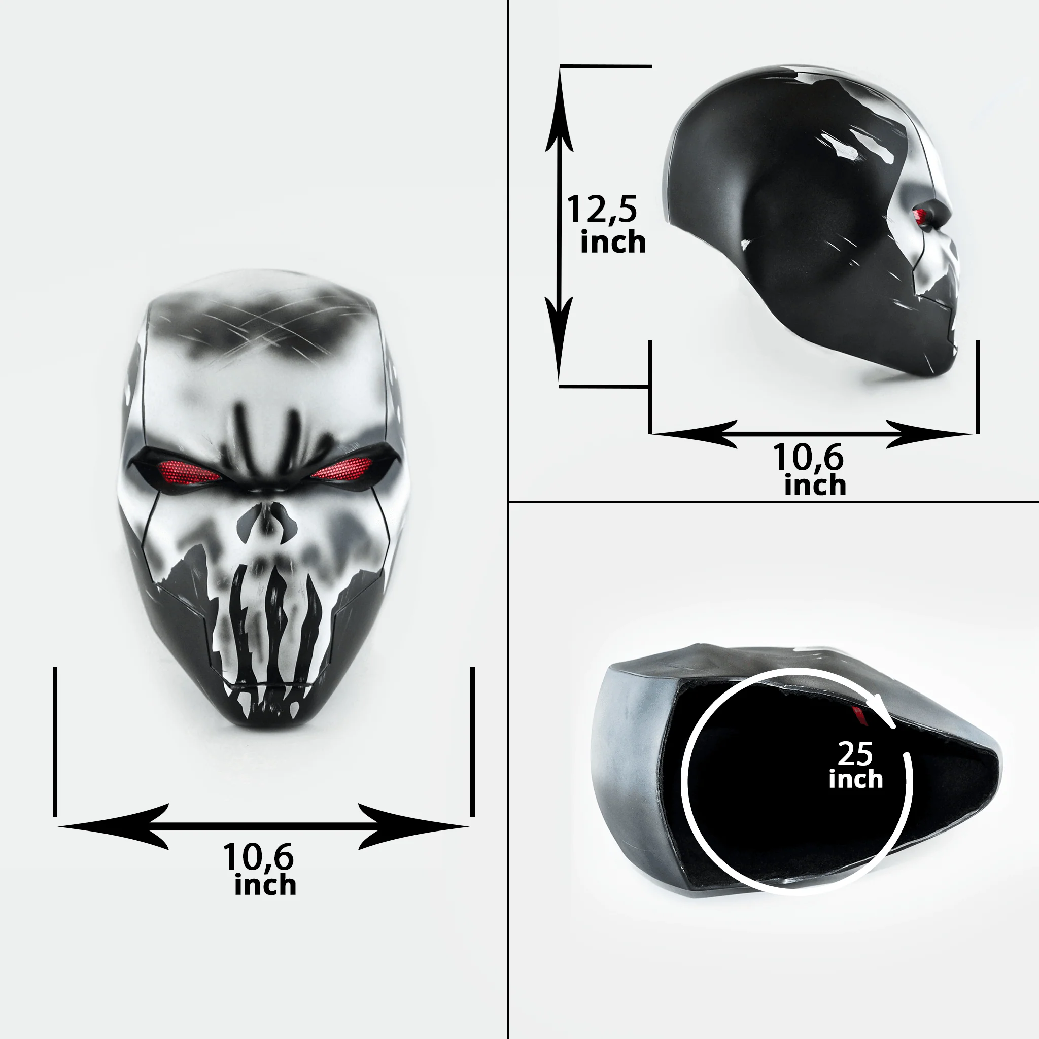 Red Hood - Punisher Helmet with LED - Image 3