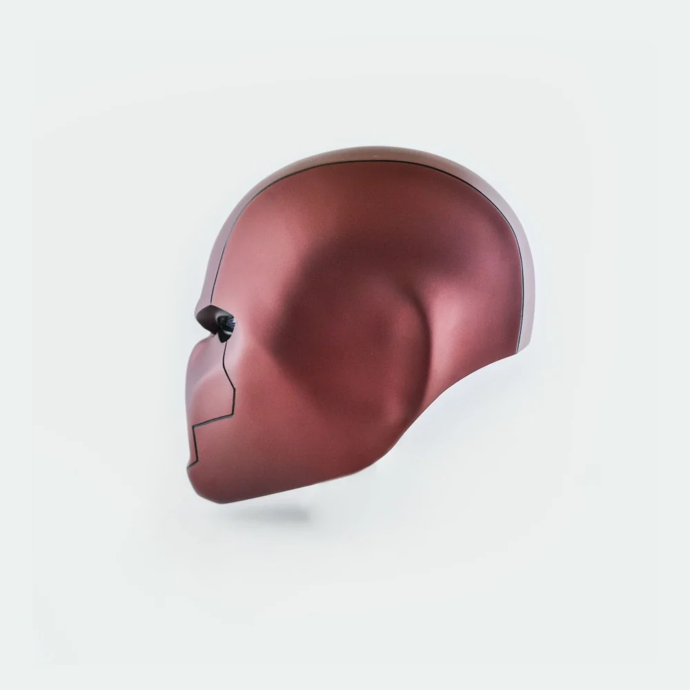 Red Hood - Matt Helmet with LED - Image 4