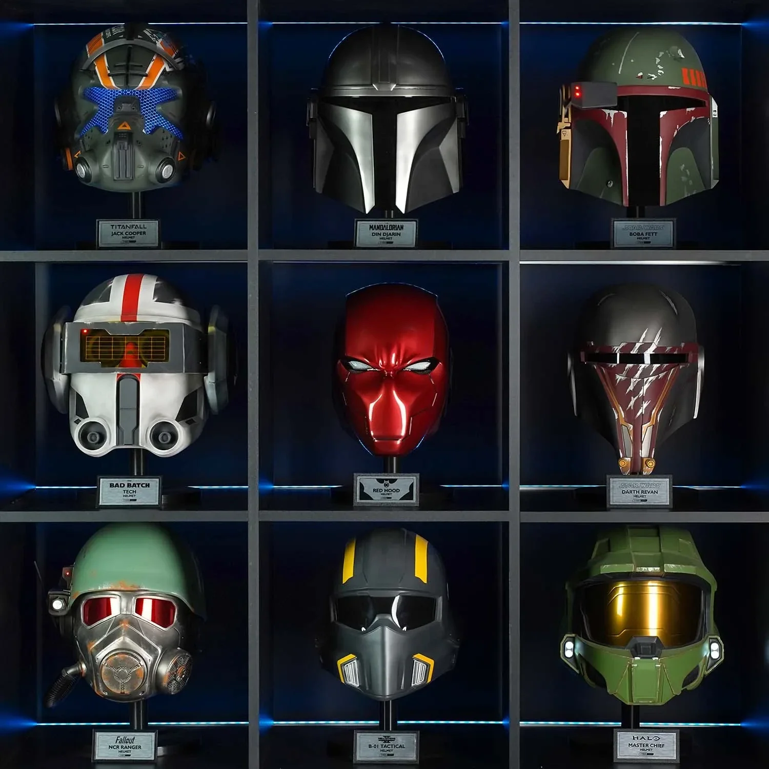 Red Hood Helmet with LED lights - Image 10