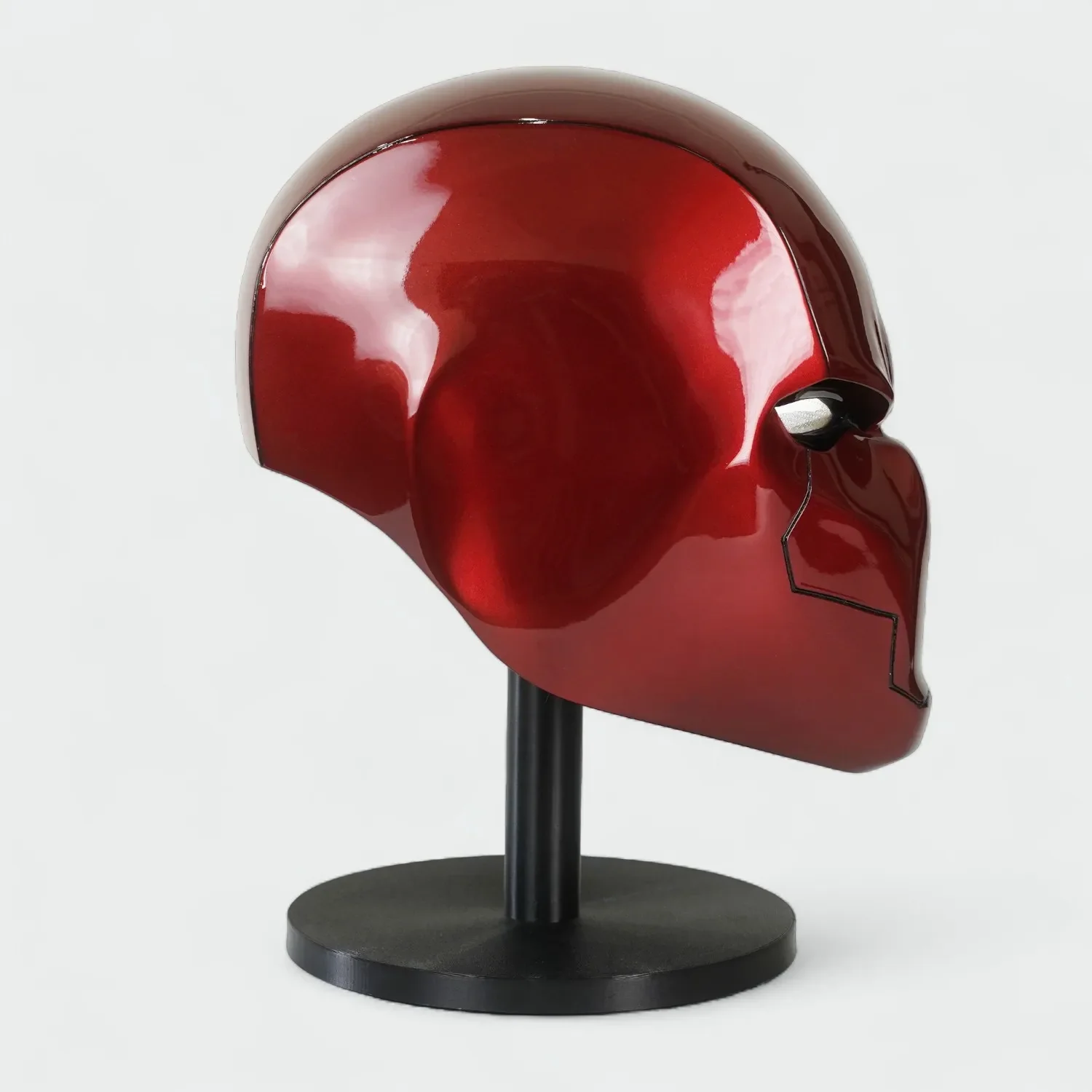 Red Hood Helmet with LED lights - Image 5