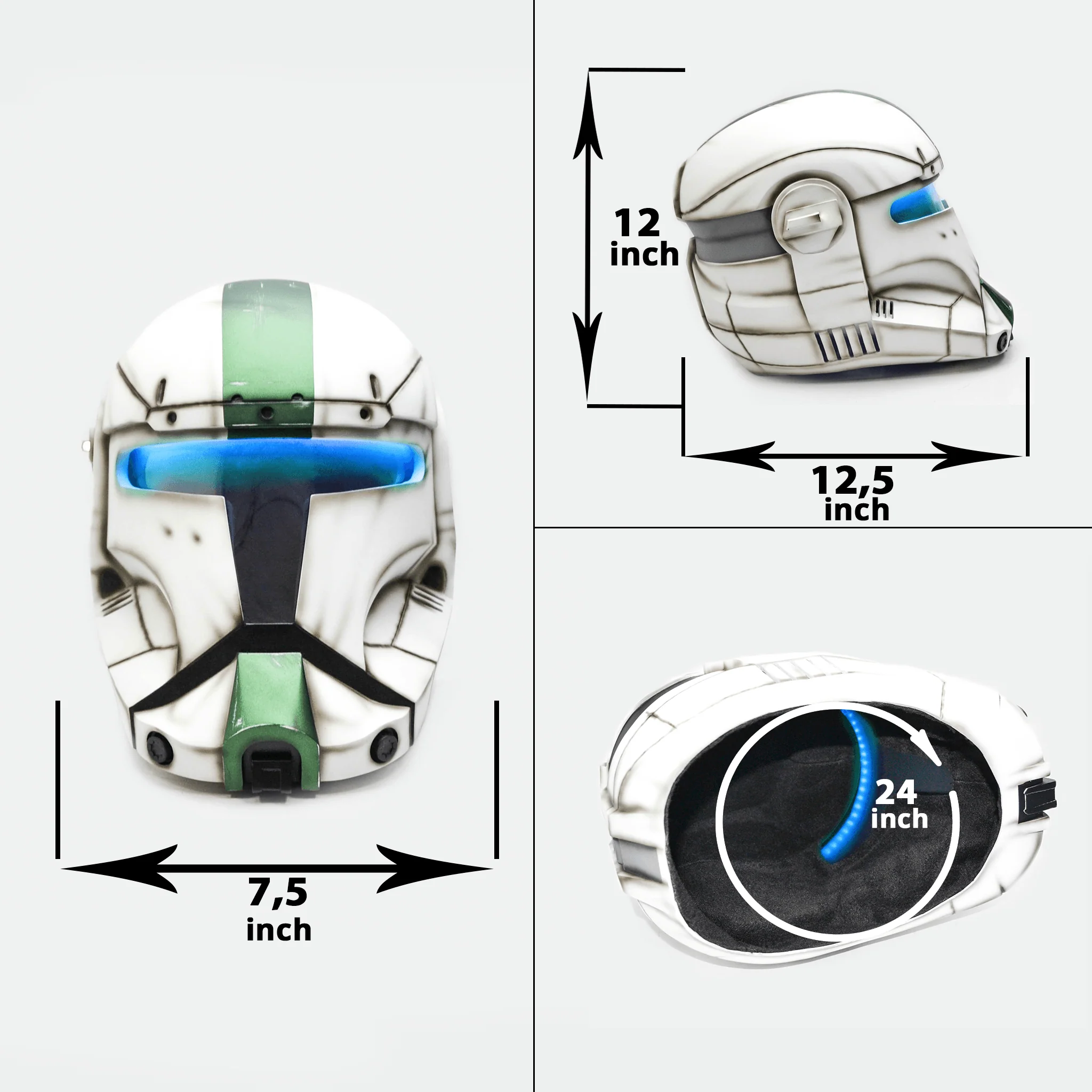 Republic Commando - Bad Batch Helmet with LED - Image 3