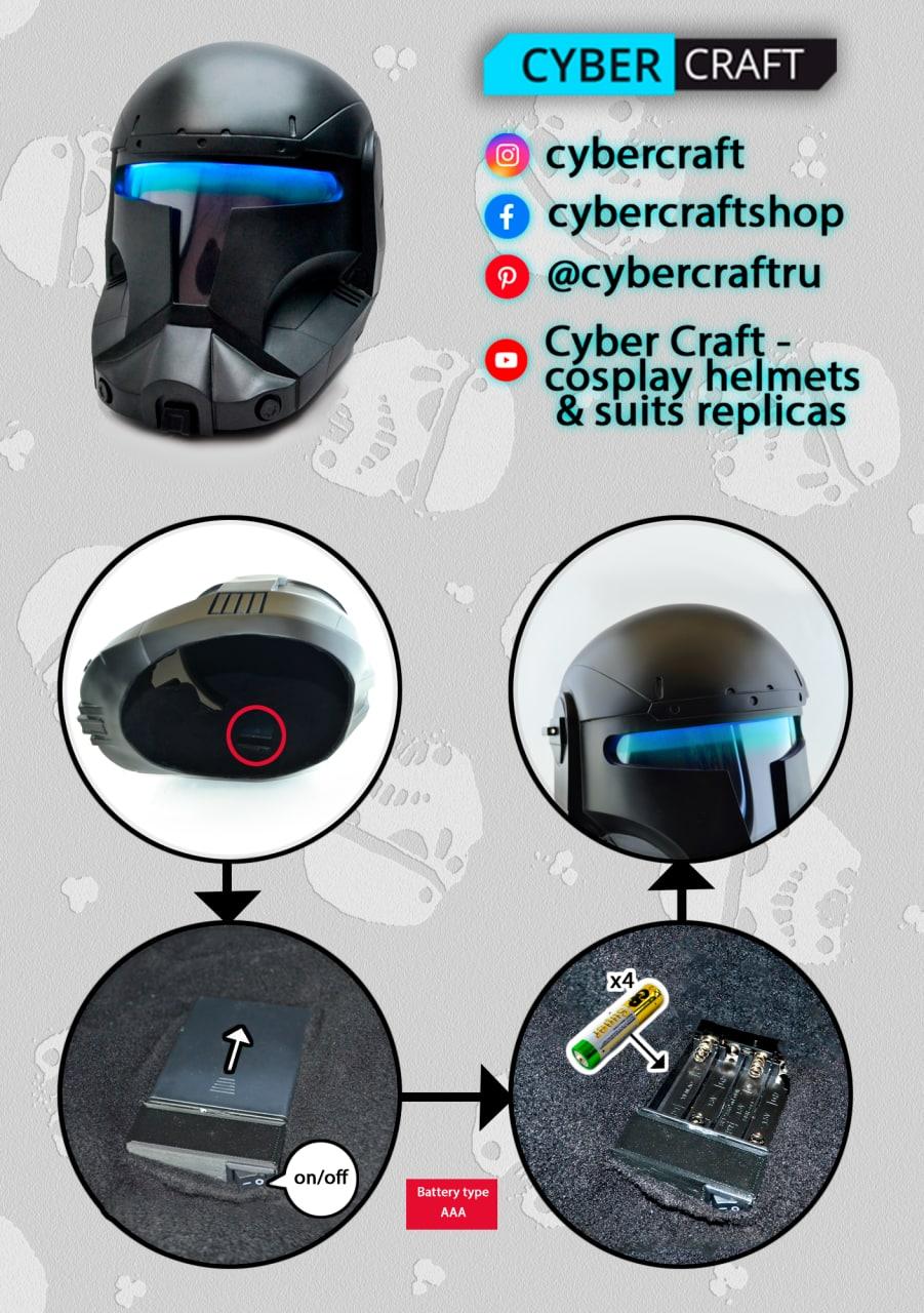 Republic Commando - Sev Helmet with LED (RGB available) - Image 4